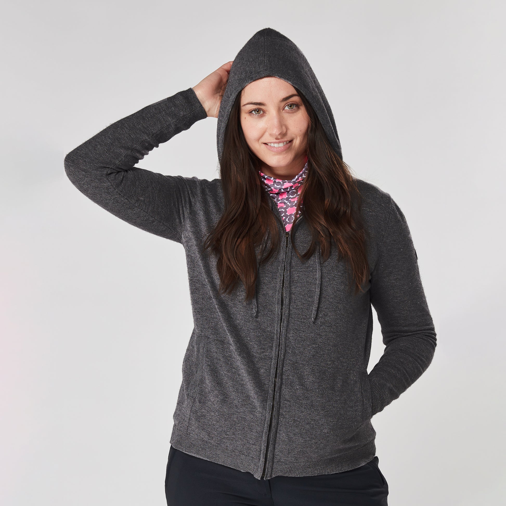 Swing Out Sister Ladies Hooded Lined Cardigan