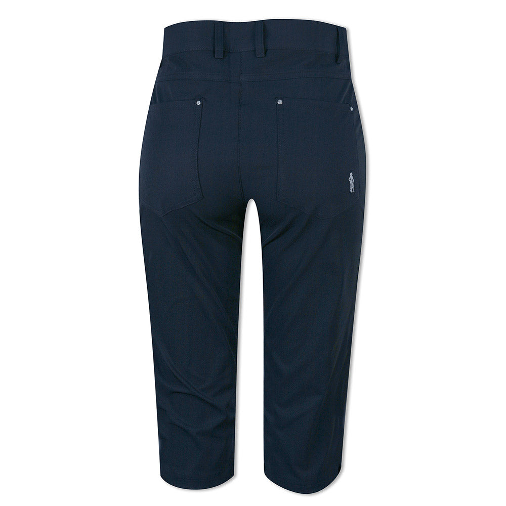 Glenmuir Ladies Navy Stretch Pedal Pushers