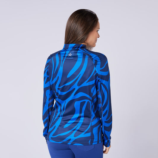 Swing Out Sister Ladies Elaine 1/4 Zip in Tigers Eye