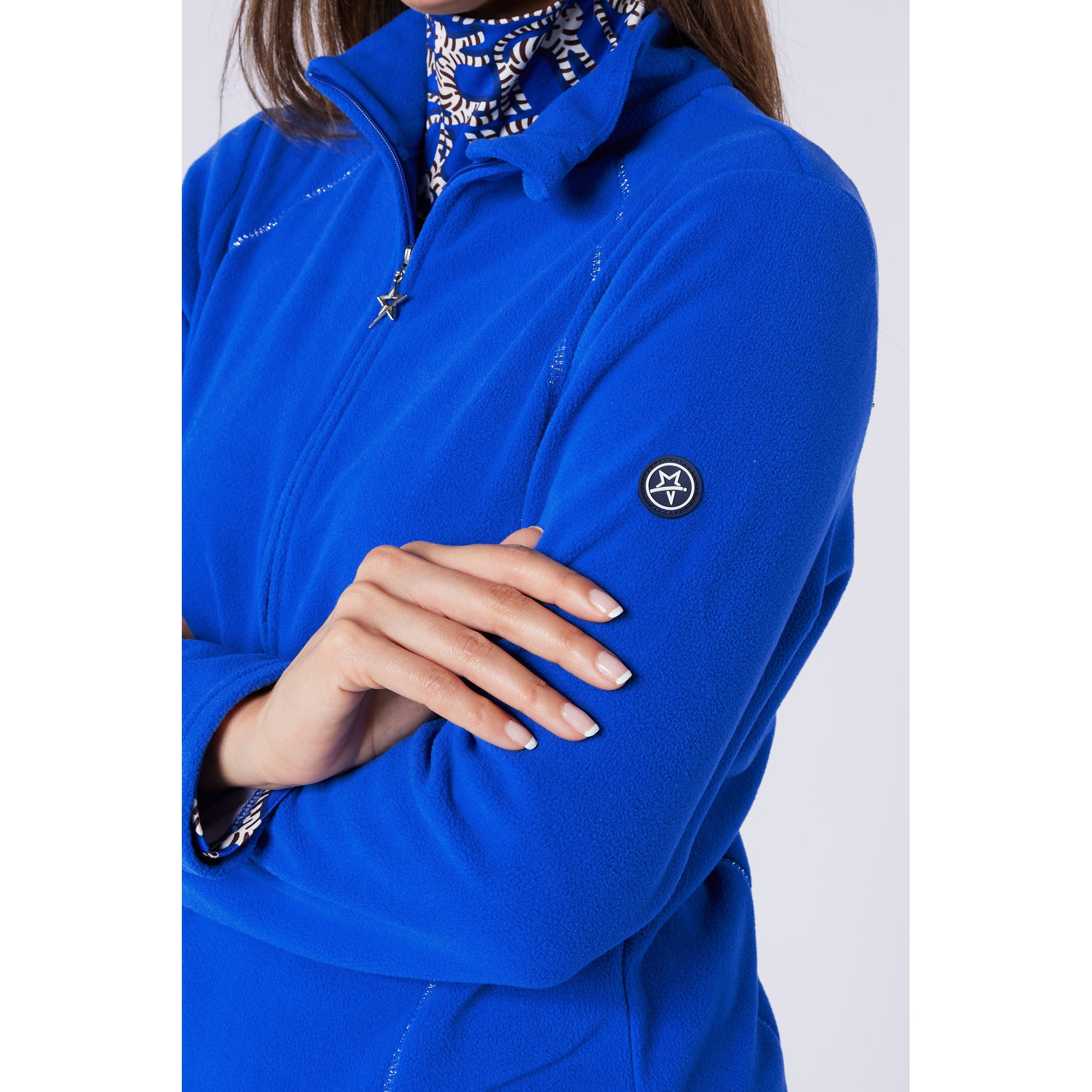 Swing Out Sister Ultra-Soft 1/4 Zip Fleece with Silver Thread Contour Seams