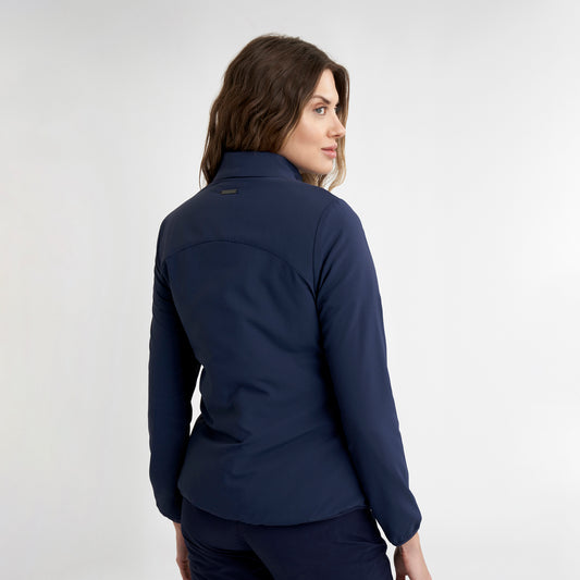 Calvin Klein Ladies Quilted Water Resistant Jacket in Navy