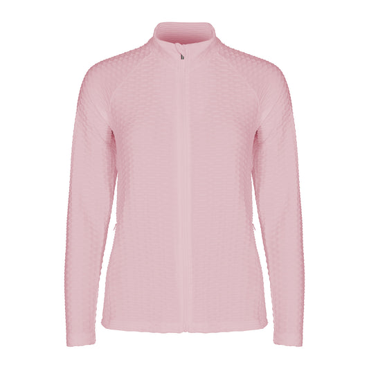 Rohnisch Ladies Textured Jersey Jacket in Orchid Pink