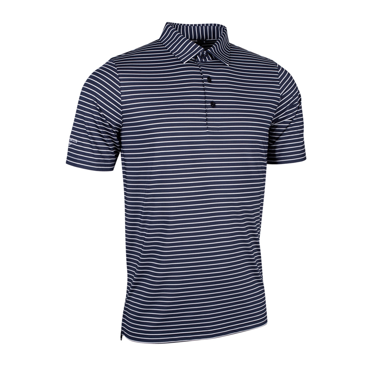 Glenmuir Mens Short Sleeve Striped Polo