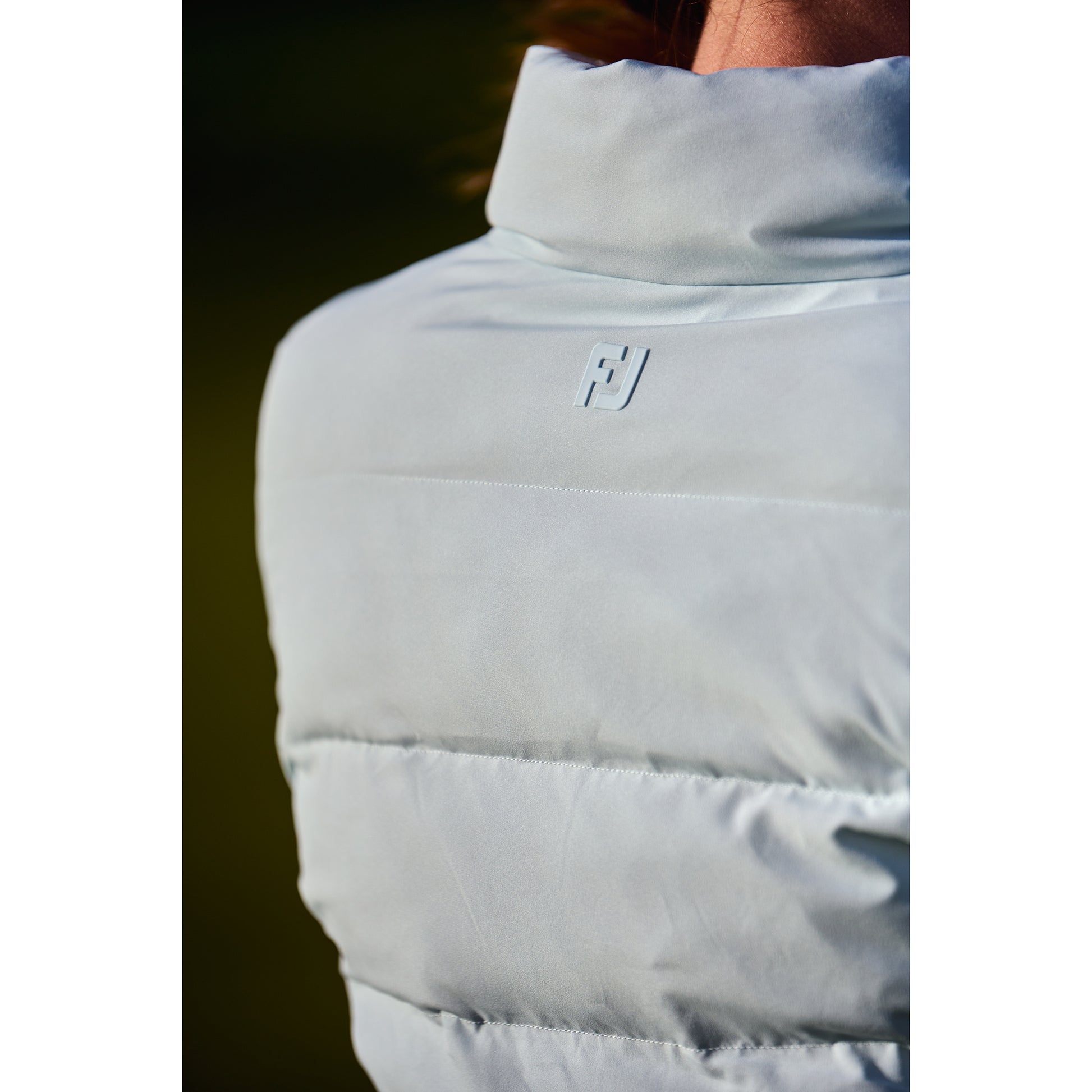FootJoy Ladies Water Resistant Thermal Insulated Padded Jacket in Ice Blue