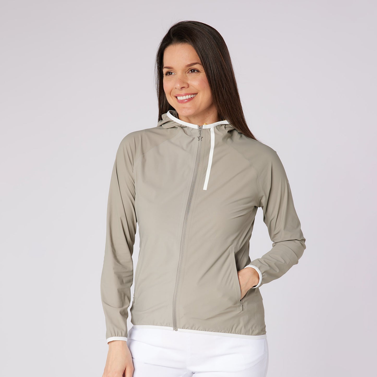Swing Out Sister Ultra Lightweight Packable Jacket with Hood Perfect for Spring Showers