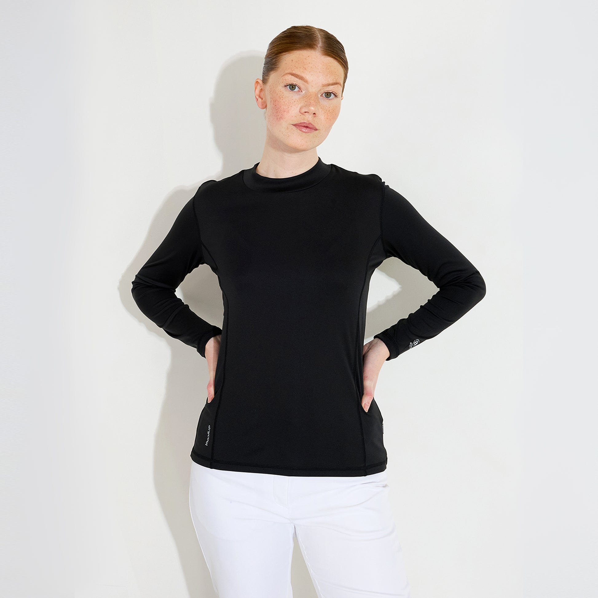 Abacus Ladies Black Long Sleeve Top