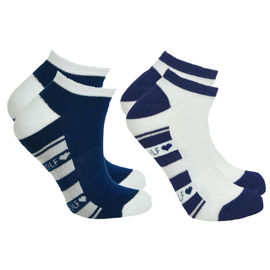 Pure Ladies 2 Pair Pack Socks in Navy