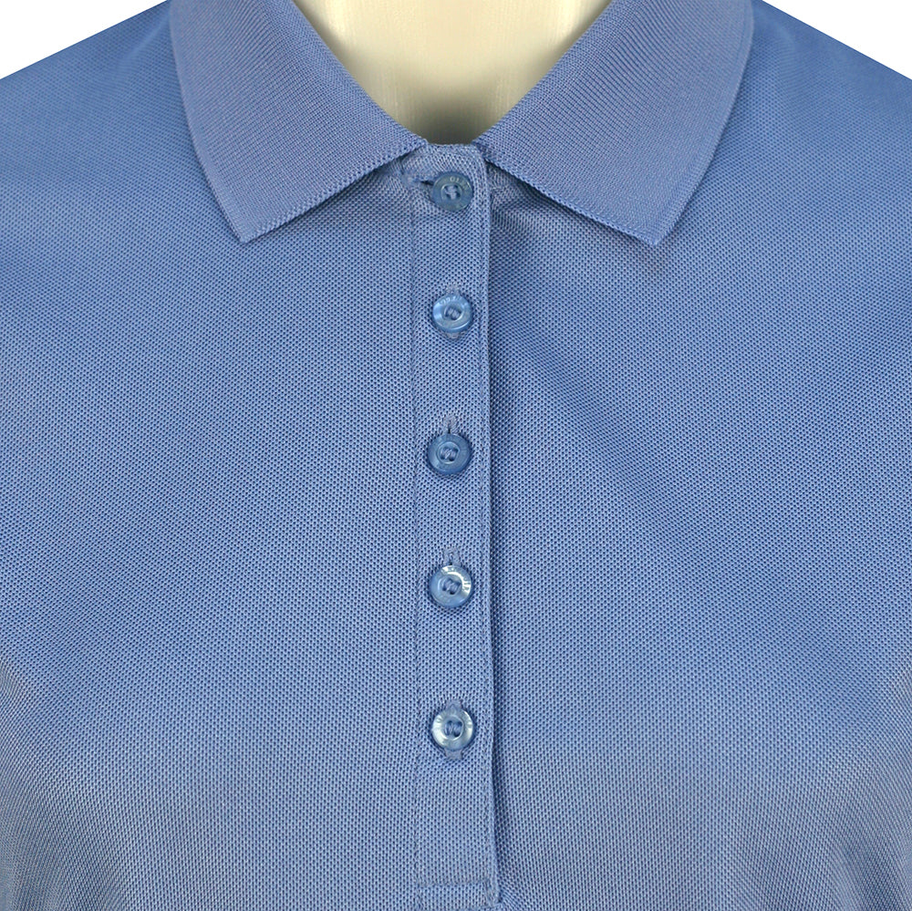 Glenmuir Ladies Short Sleeve Pique Polo with Stretch & UPF50+ in Light Blue