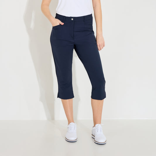 Abacus Ladies Capris in Navy - Refined Comfort for On & Off the Course