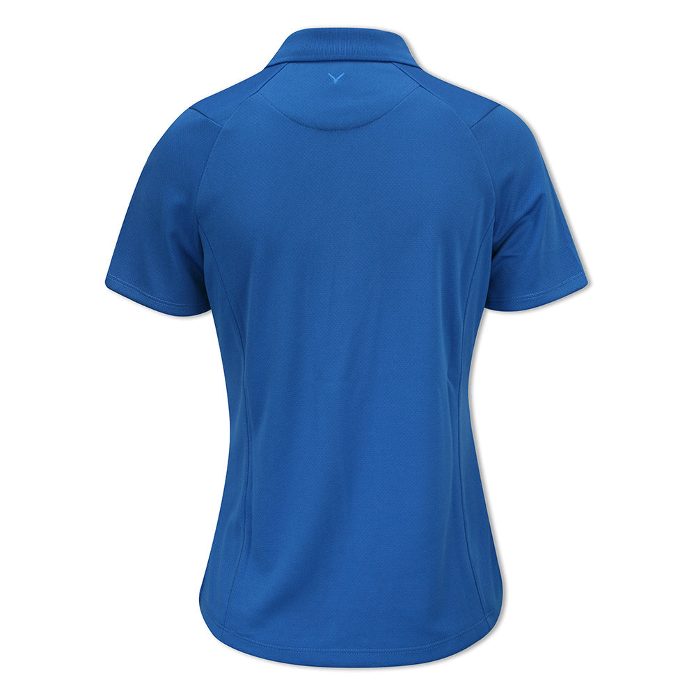 Callaway Ladies Short Sleeve Swing Tech Polo with Opti-Dri in Baleine Blue