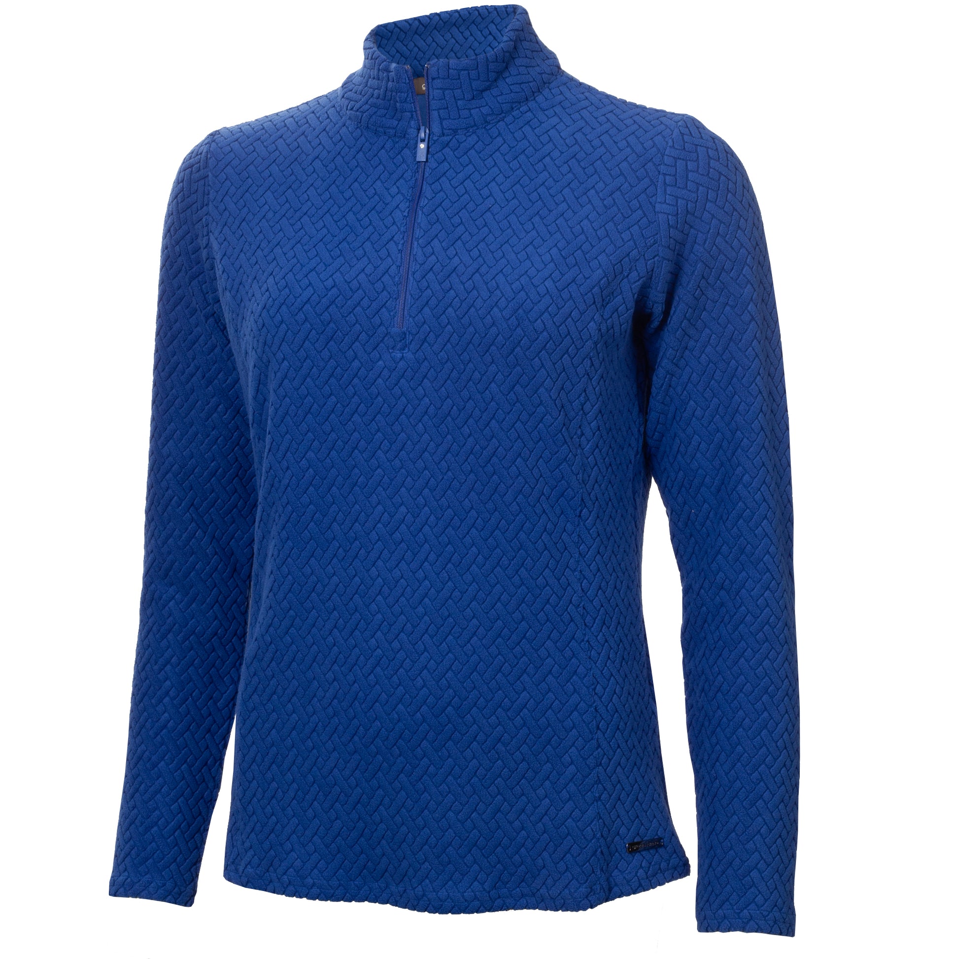 Green Lamb Ladies Textured Fleece 1/4 Zip Top