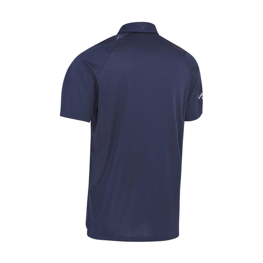 Callaway Mens Short Sleeve Solid Polo in Navy