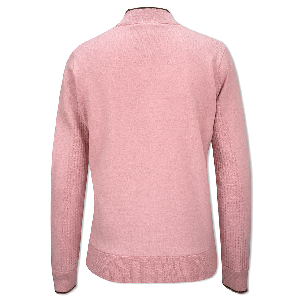 Callaway Ladies Lined Windstopper Full-Zip Sweater in Pink Nectar