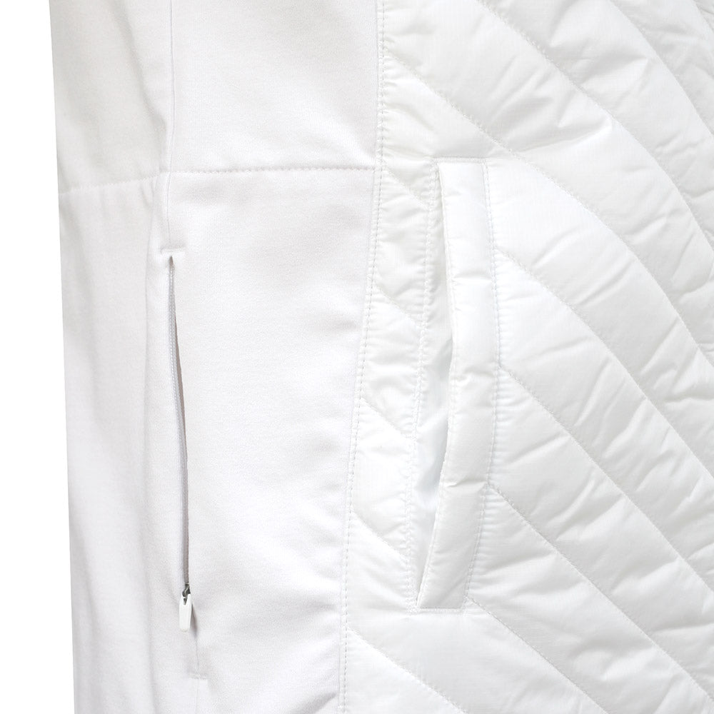 Puma Ladies Golf Quilted Gilet with Primaloft in White Glow