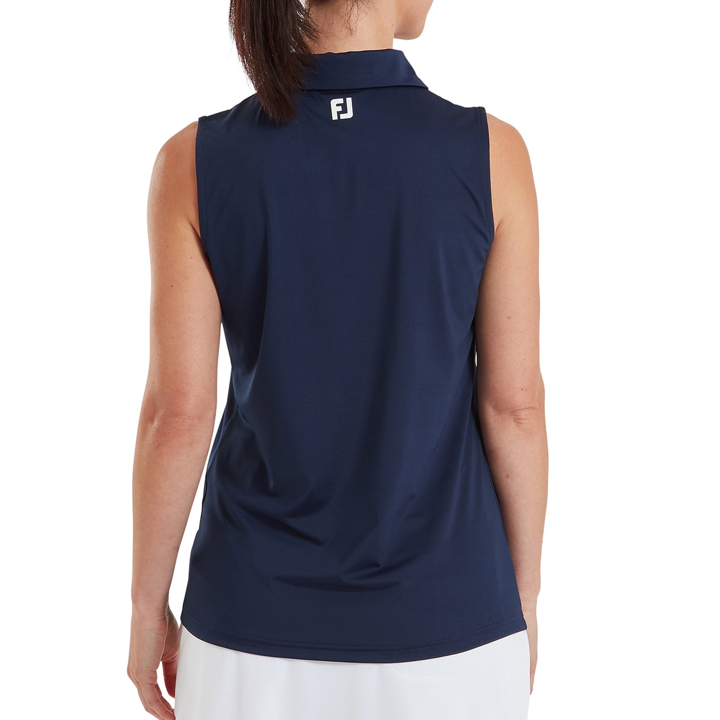  FootJoy Ladies Sleeveless Polo in Navy - Lightweight, Breathable & Timeless