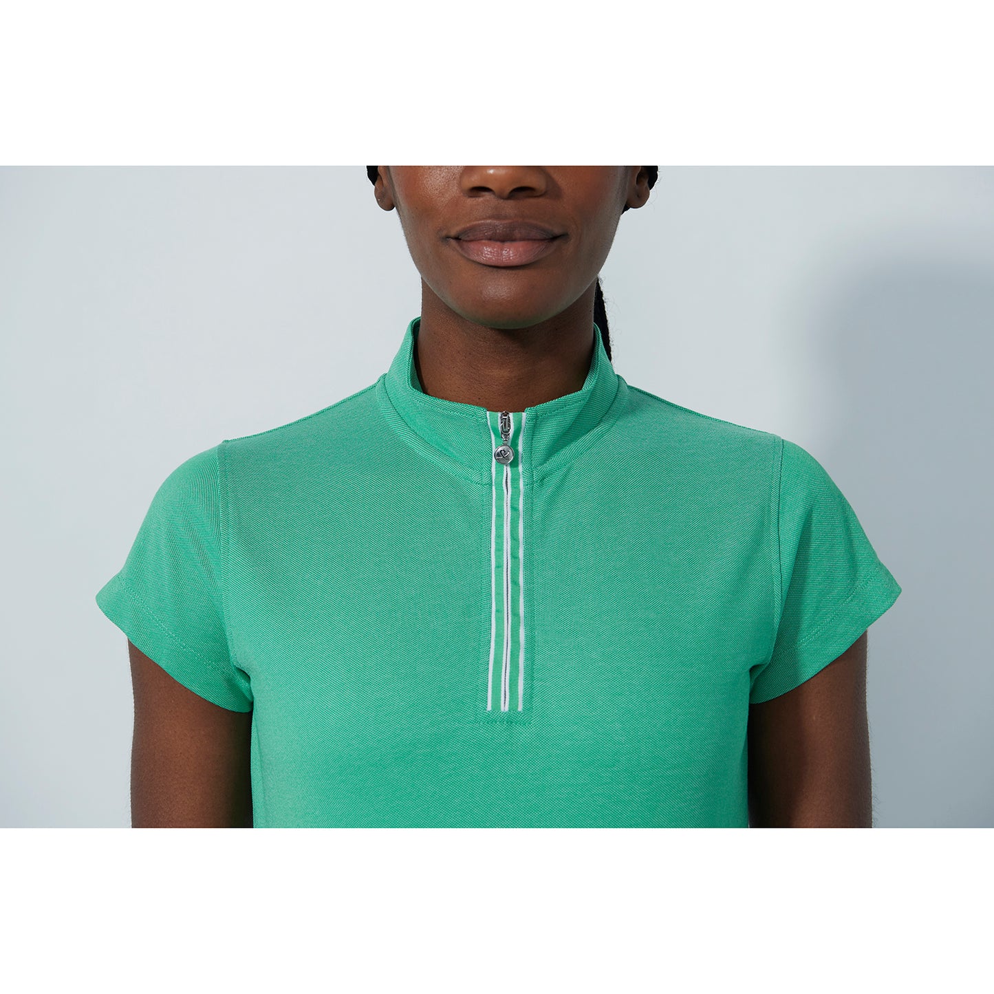 Daily Sports Ladies Cap Sleeve Polo with Half Zip 