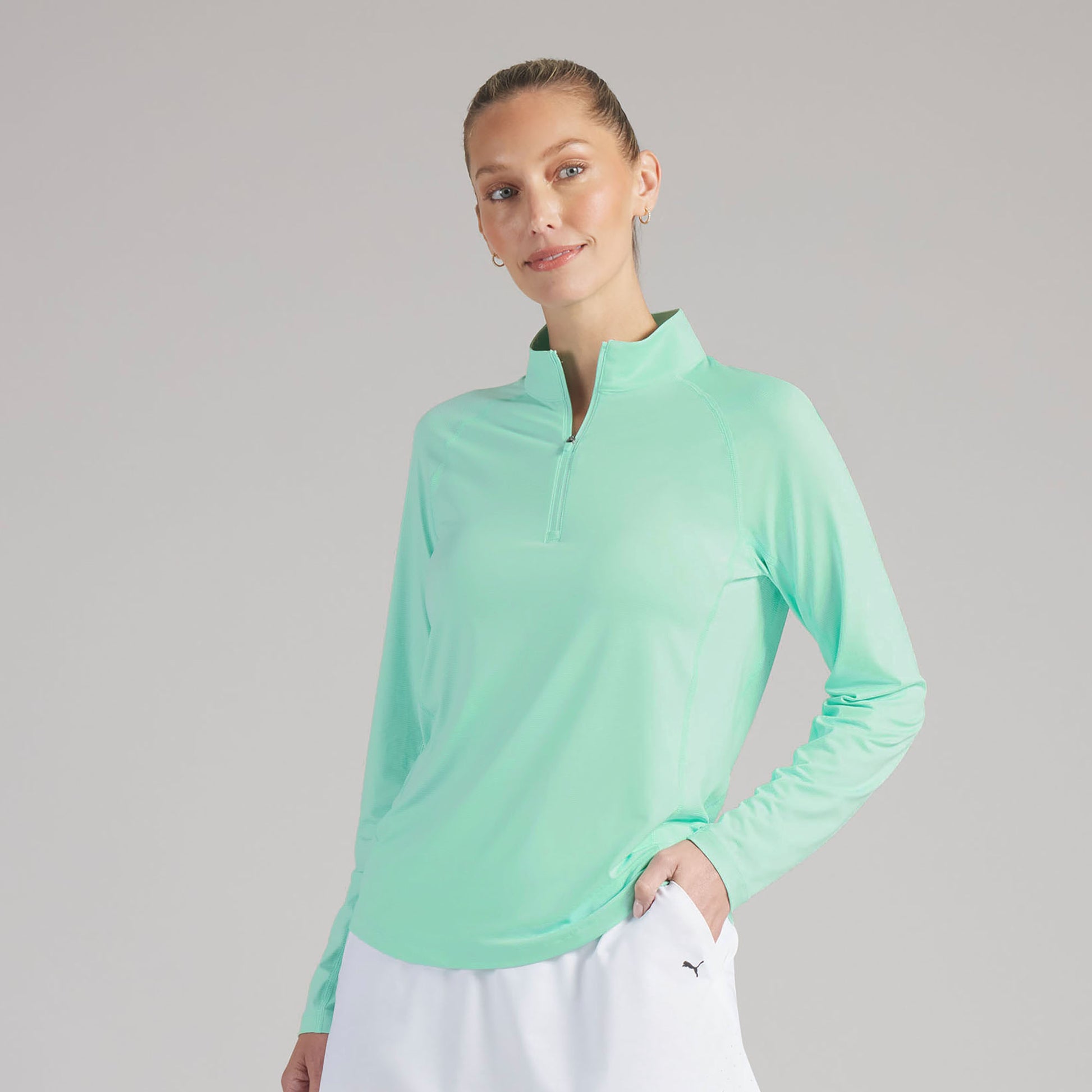 Puma Golf Long Sleeve Lightweight Top With Silky Soft-Stretch Fabric for a Feminine Fit