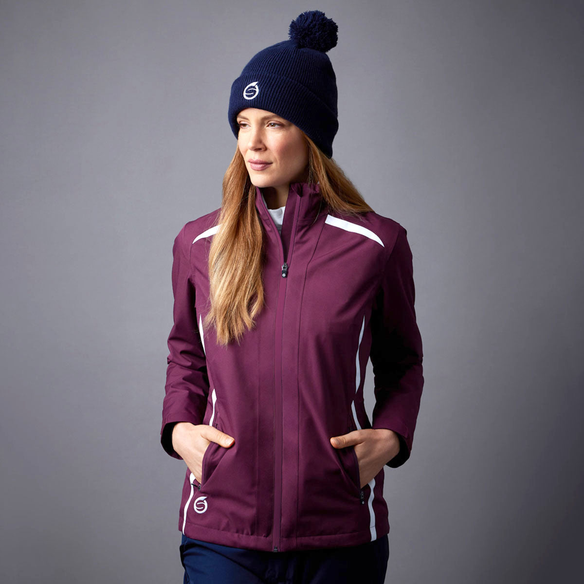 Sunderland Ladies Lightweight Waterproof Jacket with Lifetime Guarantee in Mulberry