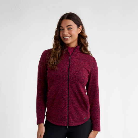 Green Lamb Ladies Jersey Lined Windproof Full-Zip Jacket