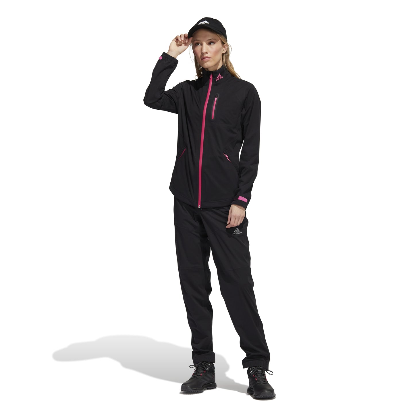 adidas Ladies Waterproof Golf Jacket in Black