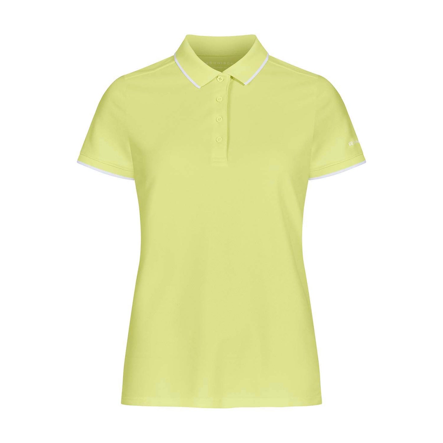 Rohnisch Ladies Classic Polo Shirt with Contrast Trim in Sunny Lime