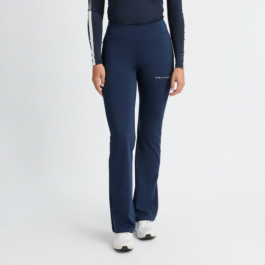 Rohnisch Ladies Navy Bootcut Trousers - Pull-On Comfort for Active Days on the Green & Beyond