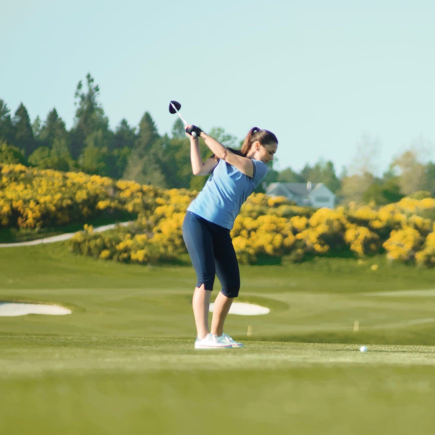 Glenmuir Ladies Short Sleeve Polo with Silver Lurex Tipping