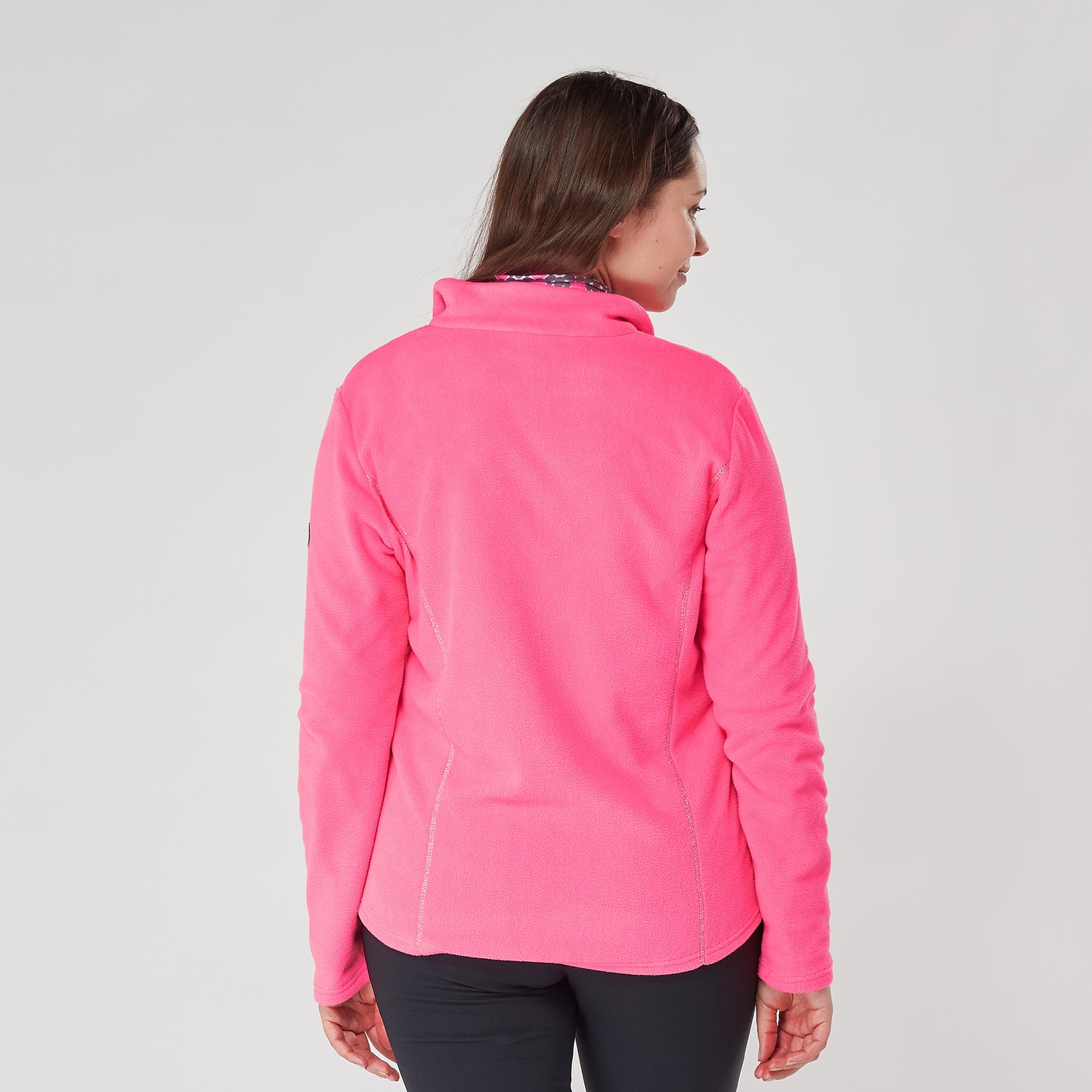 Swing Out Sister Bonny 1/4 Zip Fleece in Neon Pink