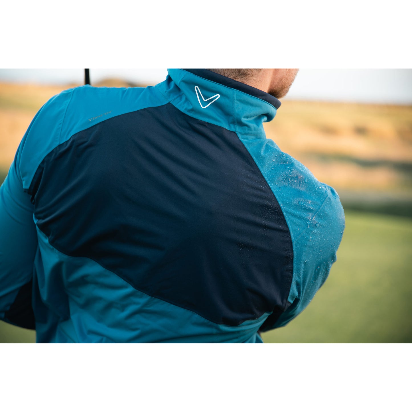 Callaway Mens Waterproof Jacket with Contrast Panels and 1 Year Guarantee