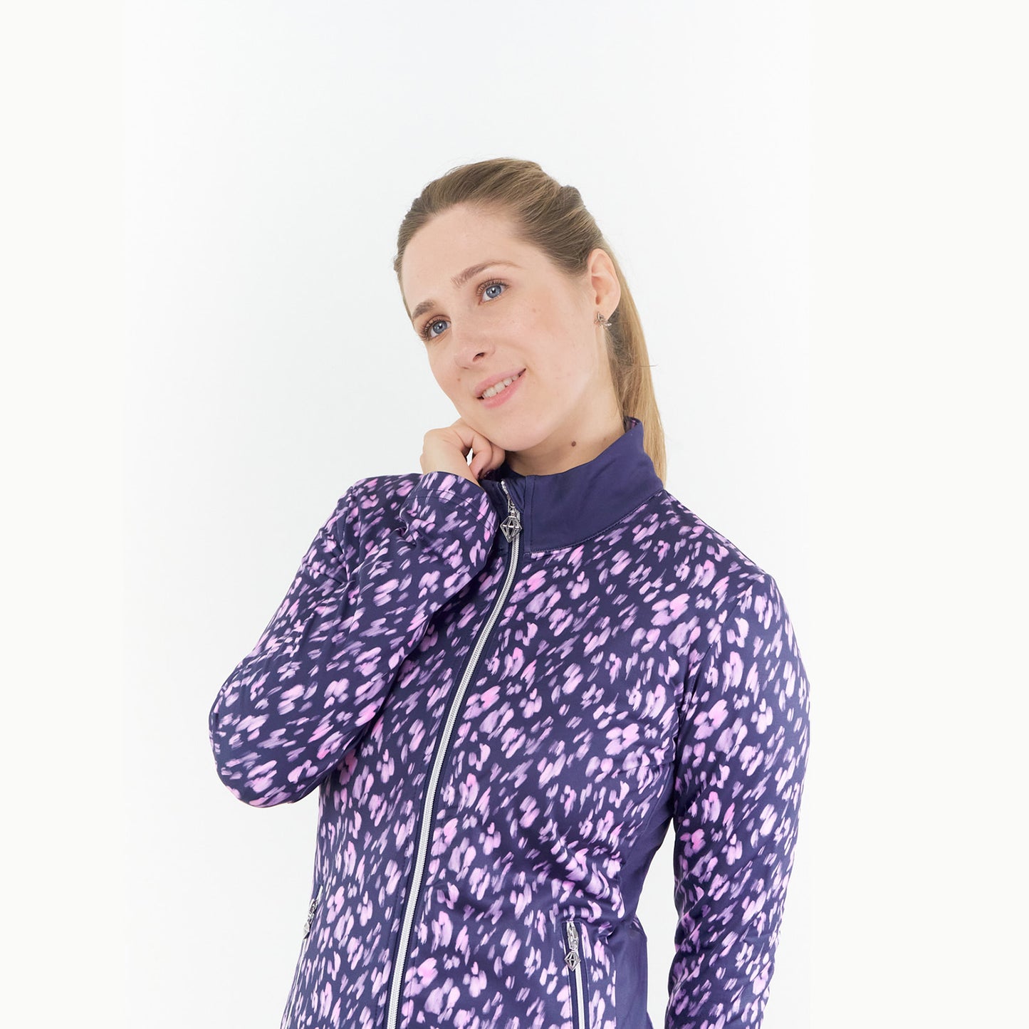 Pure Ladies Brushed Back Mid-Layer Jacket in Lavender Flurry