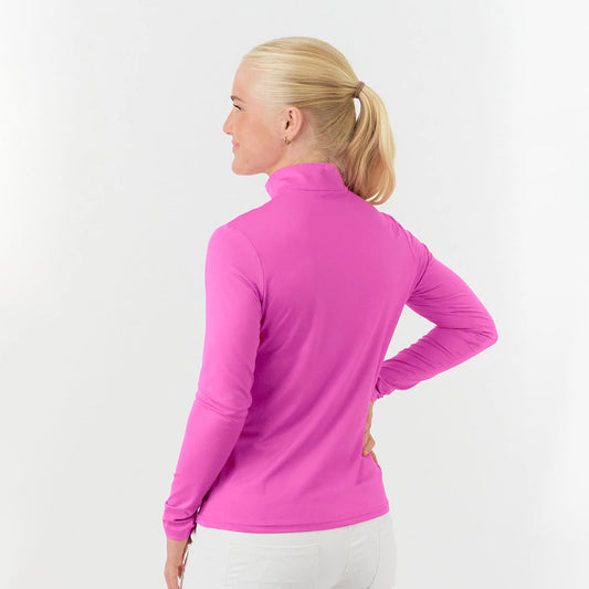 Pure Ladies Lightweight Mid-Layer Top in Azalea Pink