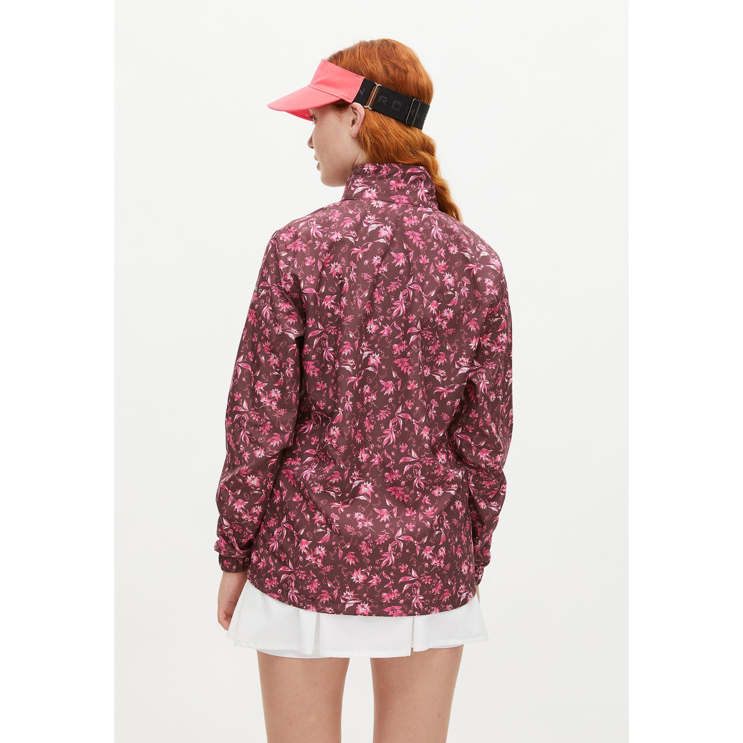 Rohnisch Ladies Packable Wind Jacket in Neon Flower Pink - Last One Medium Only Left