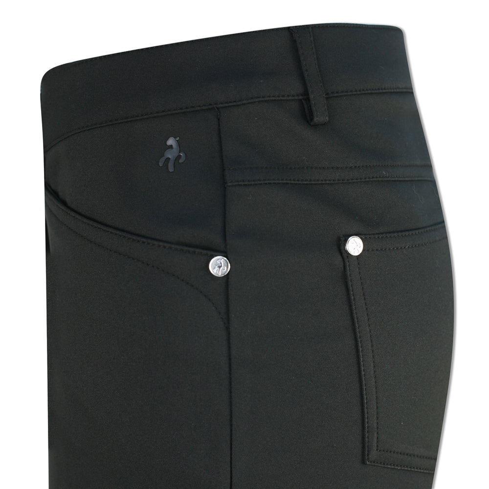 Green Lamb Slim-Fit Thermo Windbarrier Trousers in Black