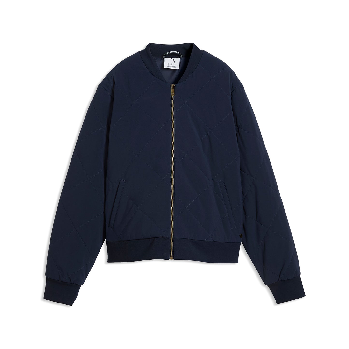 Puma Ladies Jacket In Navy - Quilted Warmth with A Contemporary Silhouette