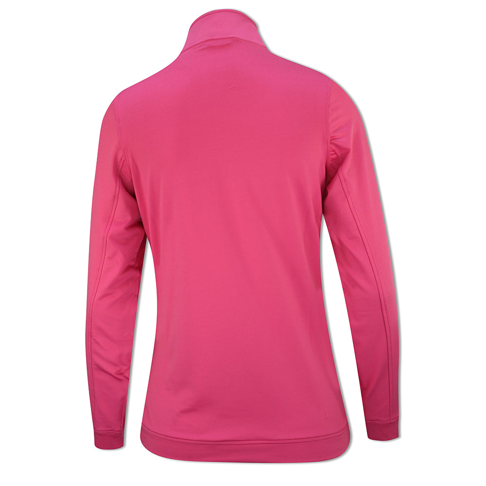 Glenmuir Ladies Lightweight Mid-Layer with Zip-Neck in Hot Pink