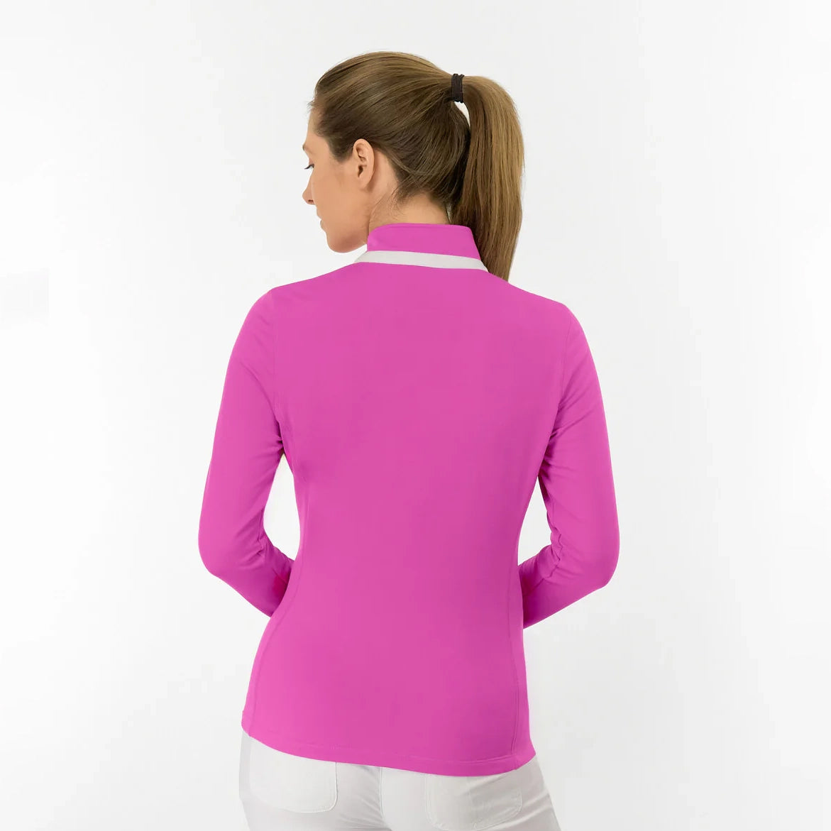 Pure Golf Ladies Mid-Layer Stretch Jacket with Full-Zip - Performance Stretch for Players Who Don’t Slow Down