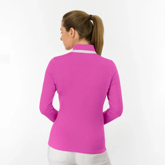 Pure Golf Ladies Mid-Layer Stretch Jacket with Full-Zip - Performance Stretch for Players Who Don’t Slow Down