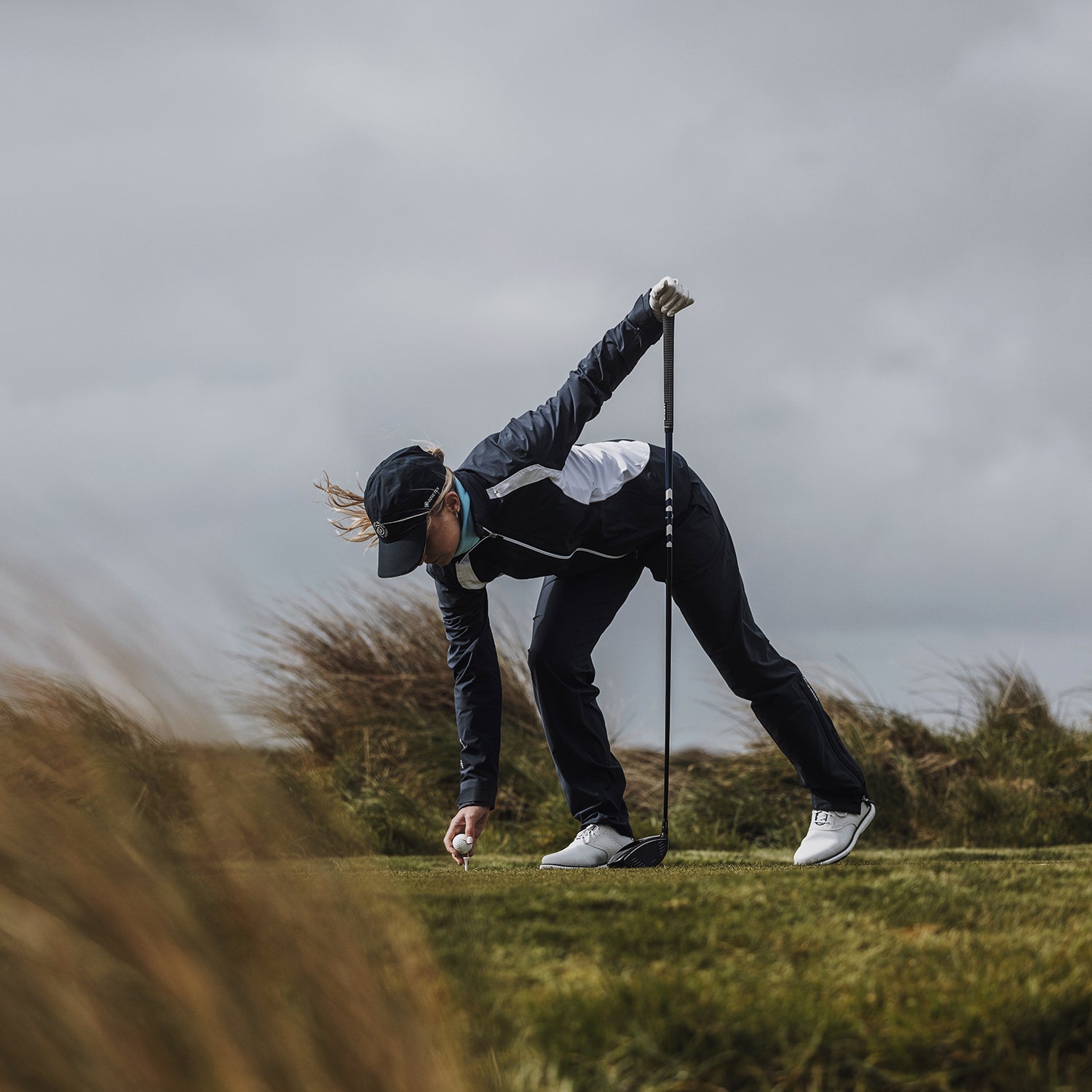 Galvin Green Ladies Navy Waterproof Trousers with PERTEX® Shield Stretch