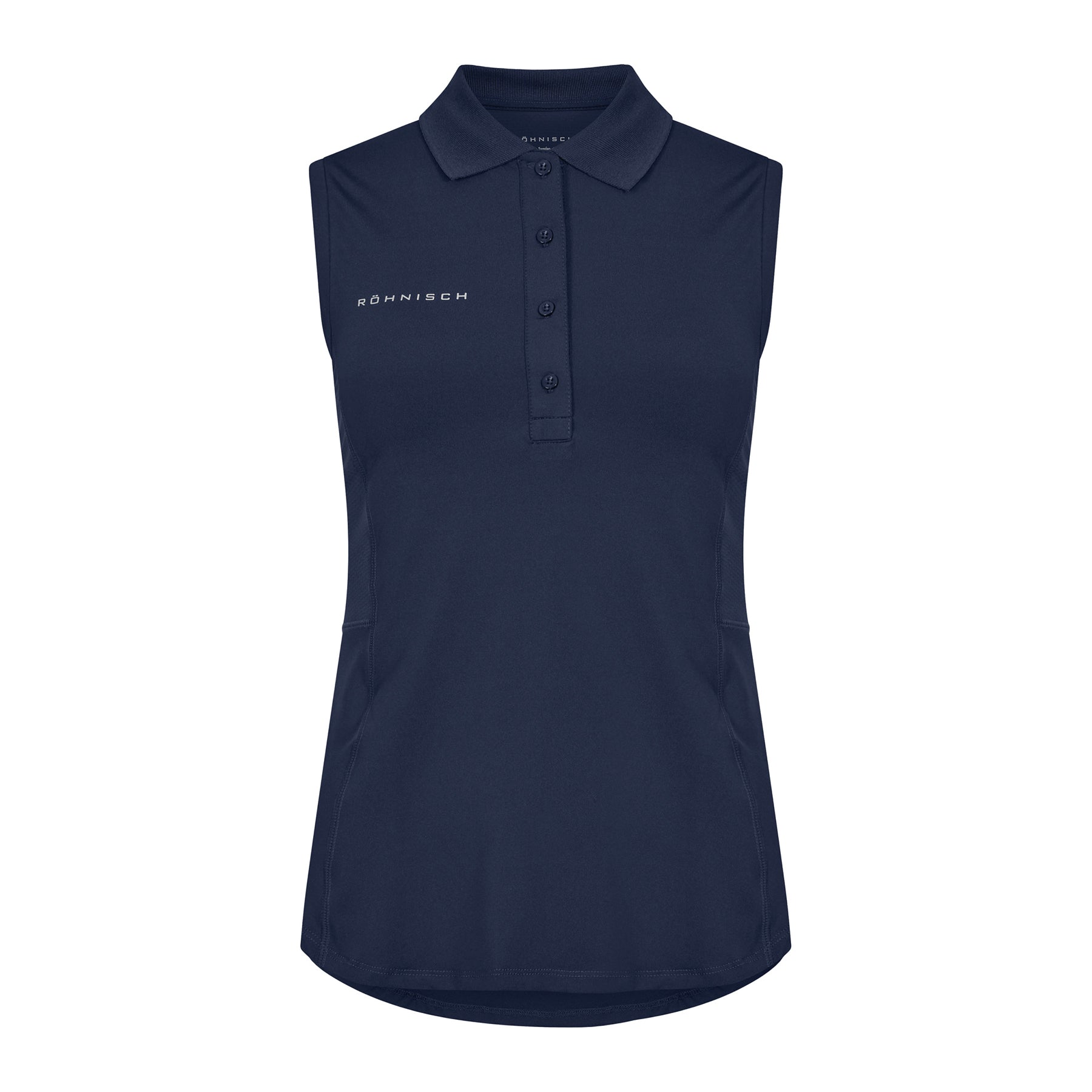 Rohnisch Ladies Sleeveless Polo in Navy - Chic, Breathable Style for Warm-Weather Rounds