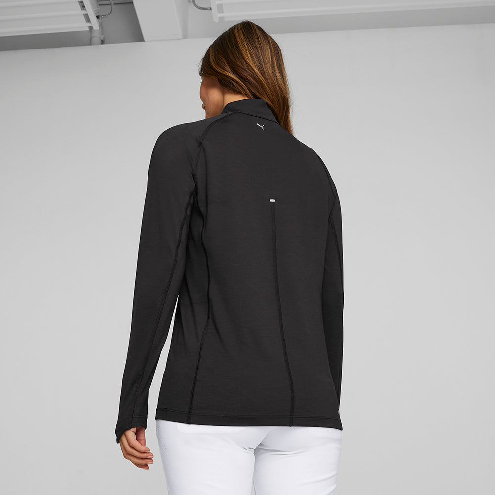 Puma Golf Ladies Black YOU-V Long Sleeve Top