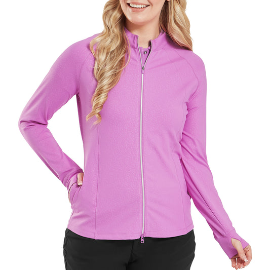 FootJoy Ladies Full-Zip Animal Print Mid-Layer