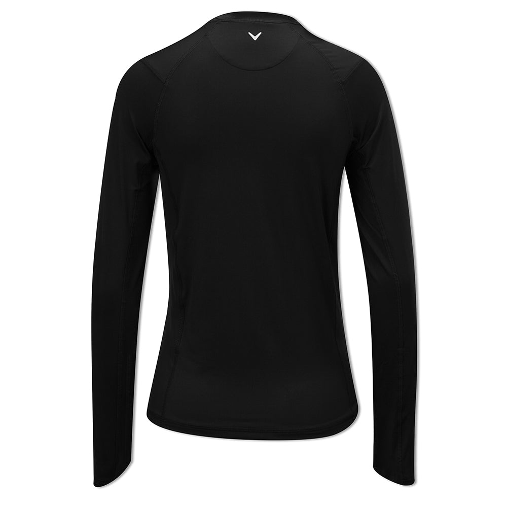 Callaway Ladies Long Sleeve Crew Neck Base Layer with SPF40 in Caviar