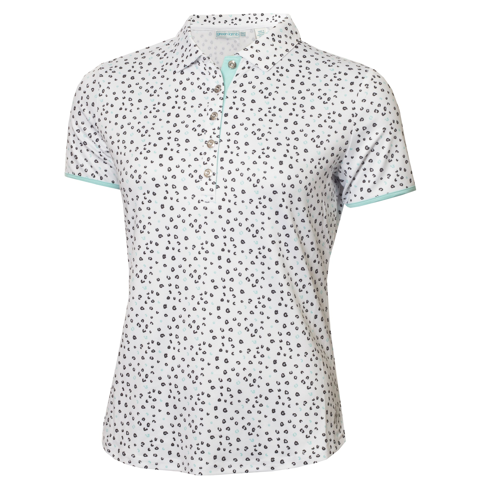 Leopard print outlet polo