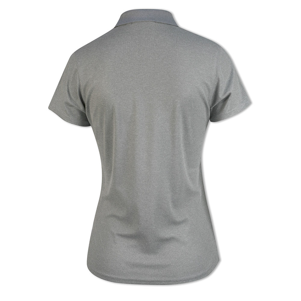 Glenmuir Ladies Short Sleeve Pique Polo with Stretch & UPF50+ in Light Grey Marl