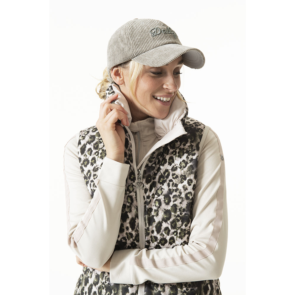 Daily Sports Ladies Reversible Gilet with Striped Panels and Animal Print