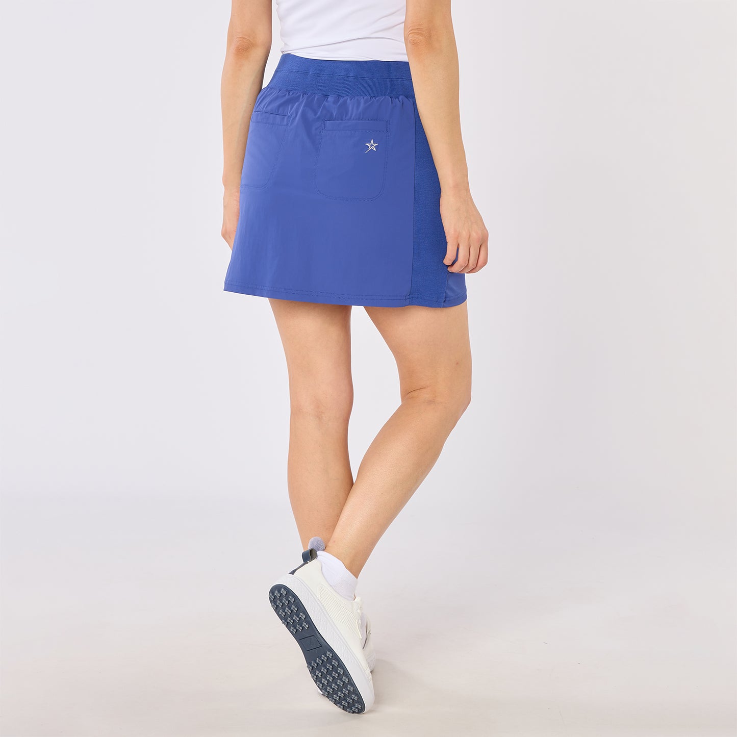 Swing Out Sister Ladies Lightweight Pull-On Skort with Neat Pocket Detail & Comfort Waistband for A Smooth Silhouette