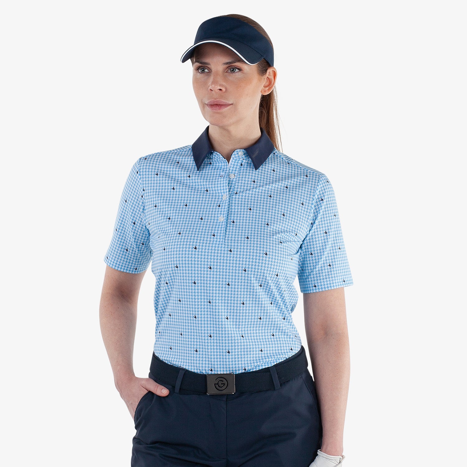 Galvin Green Women's Houndstooth Check Polo