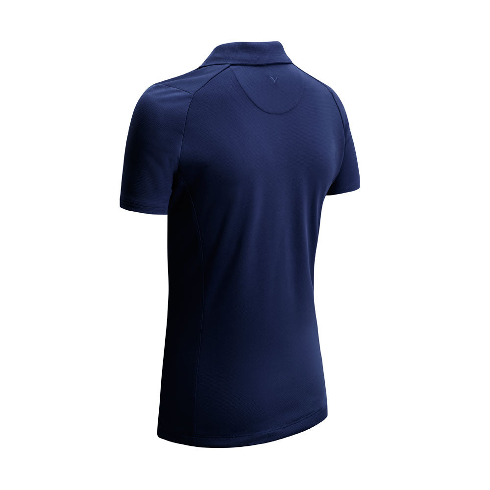 Callaway Ladies Short Sleeve Swing Tech Polo with Opti-Dri in Peacoat Navy