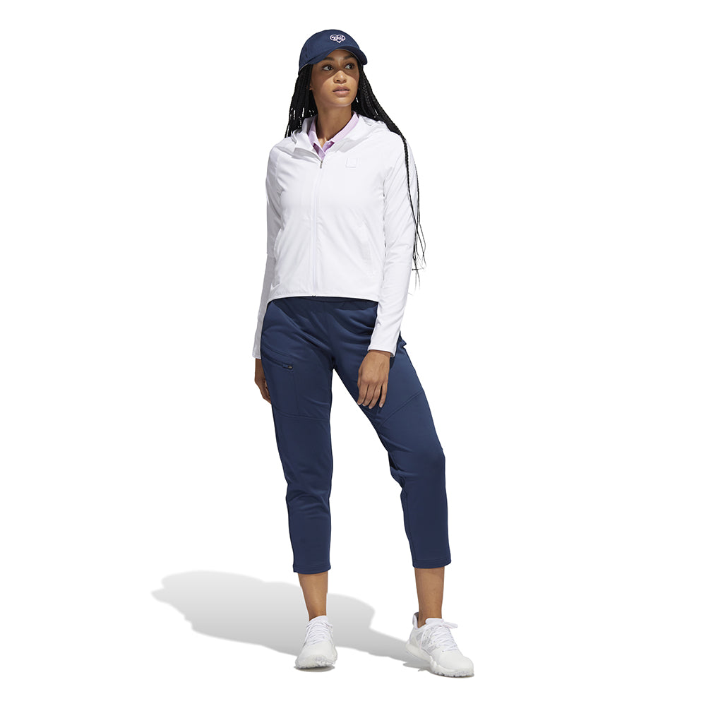 adidas Ladies Lined Golf Hoodie in White - Large Only Left