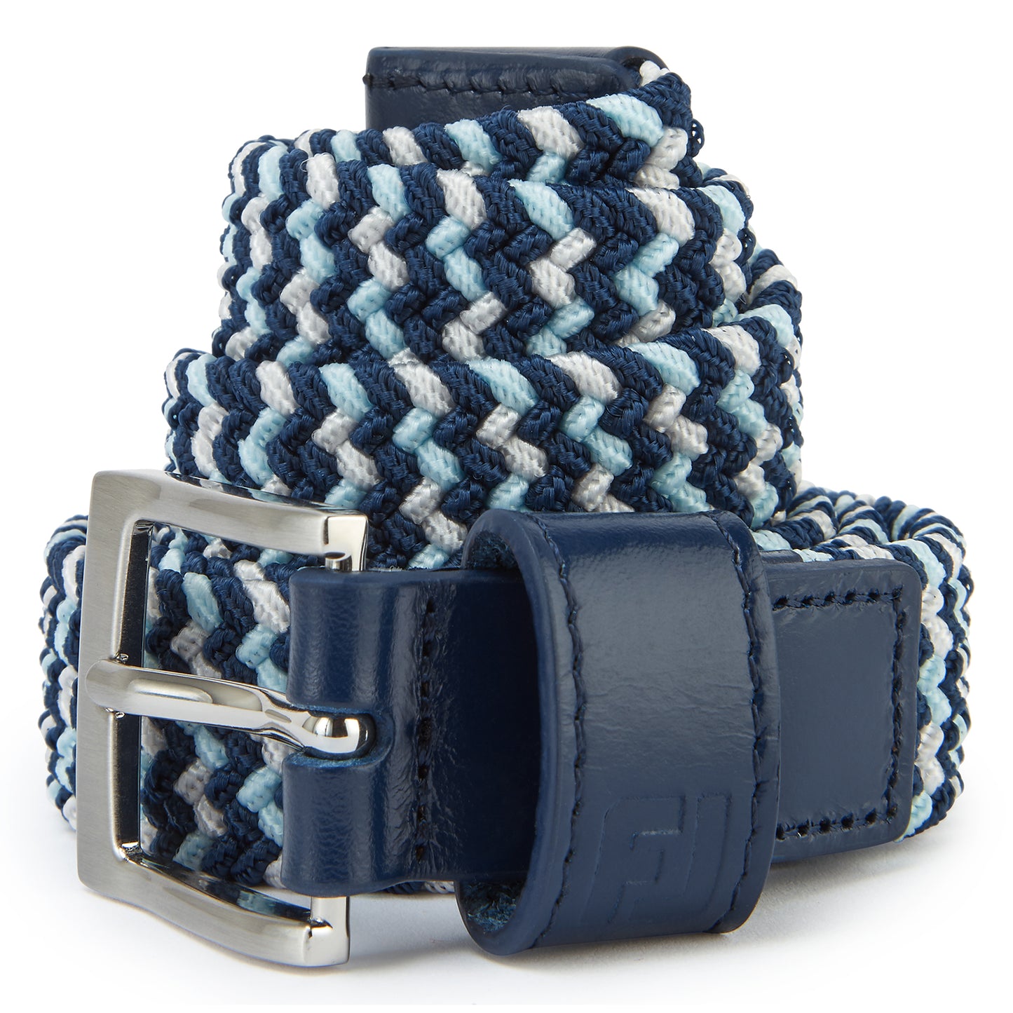 FootJoy Ladies Elasticated Braided Belt for Colourful Stretch Style with Neat Faux Leather Detail